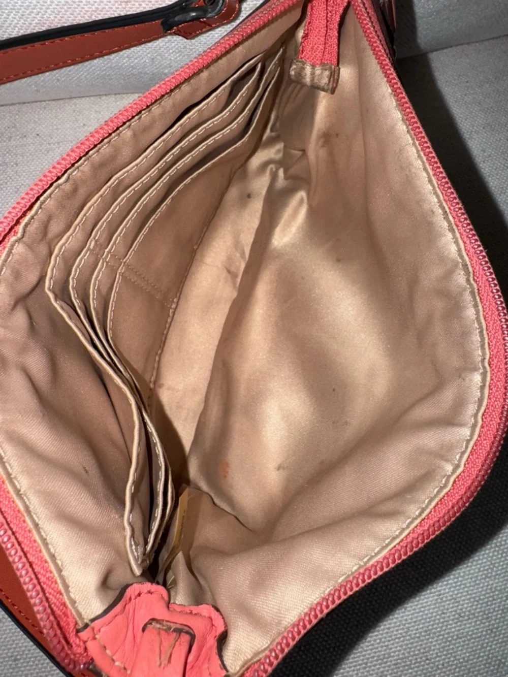 Coach Monogran Canvas Leather Pink Mini Shoulder Bag Wristlet Y2K VTG Designer - Picture 17 of 17